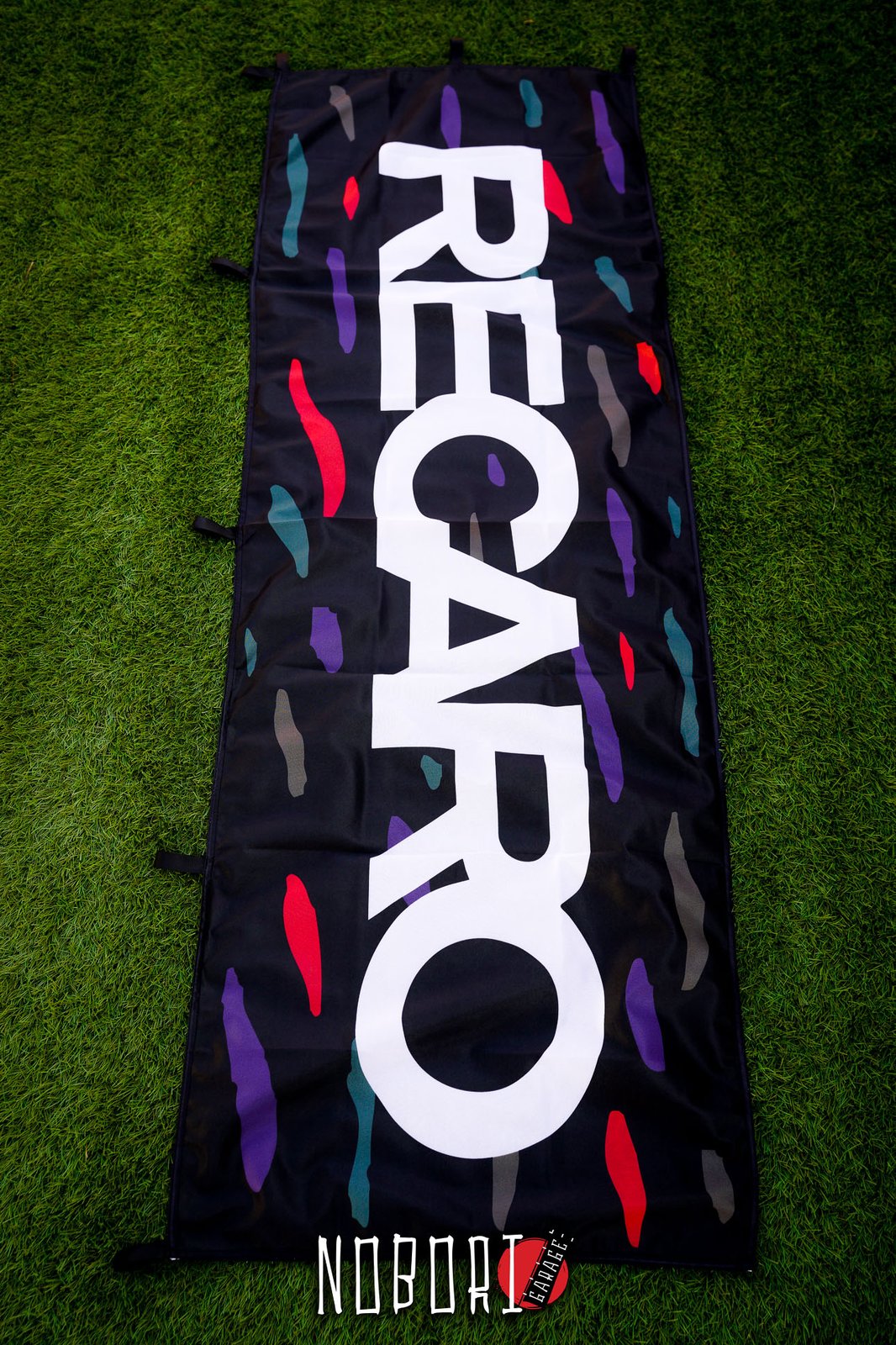 Recaro Nobori Flag (Confetti/Black/Red/Yellow) | NoboriGarage